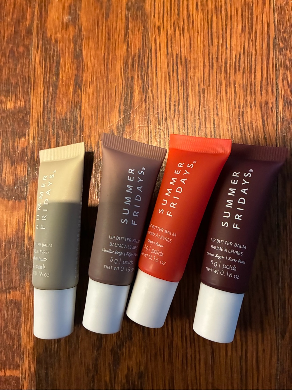 Summer Fridays Lip Butter Balm - Red, Brown, Cream, Purple Shades Bundle SET